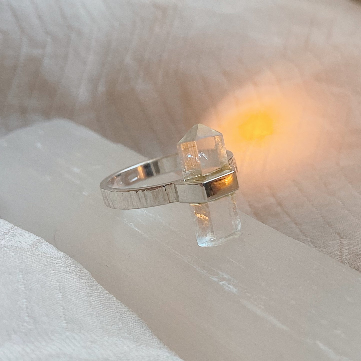 Citlali Ring with Clear Quartz