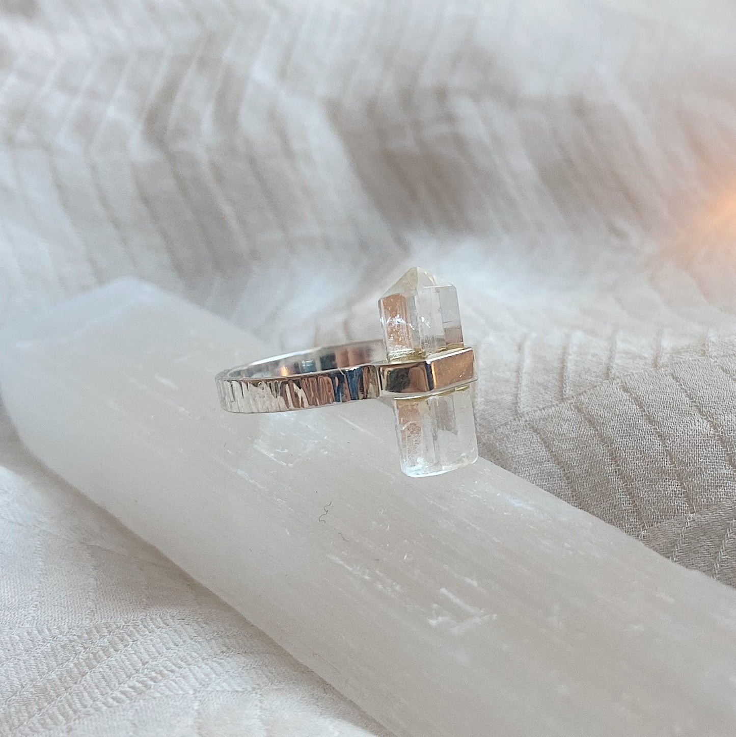 Citlali Ring with Clear Quartz