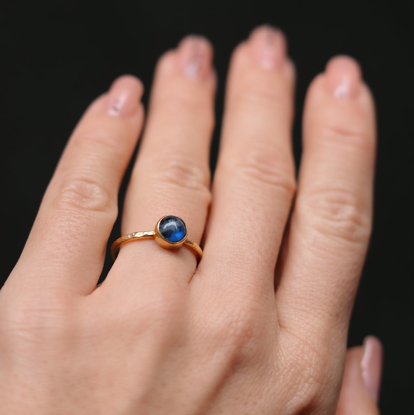 Lunafea Ring with Labradorite