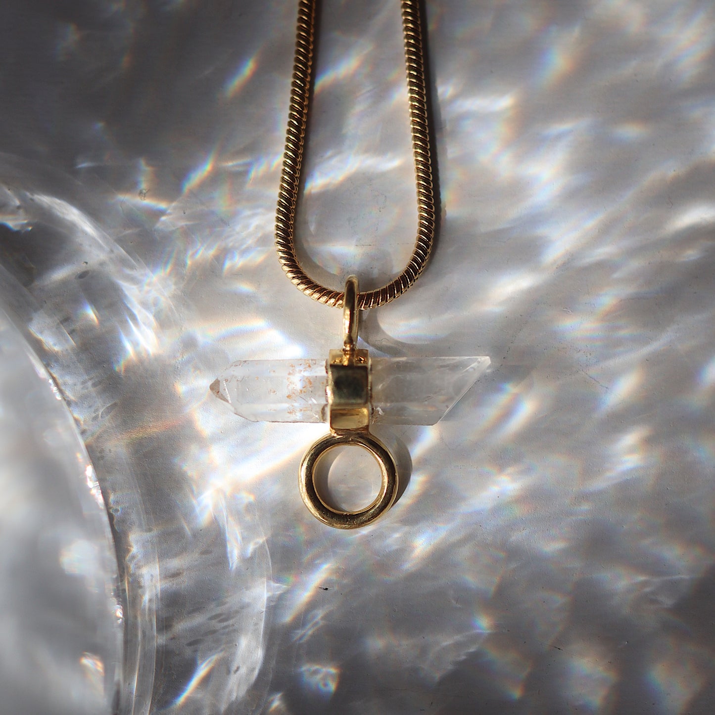 Reia Necklace with Clear Quartz