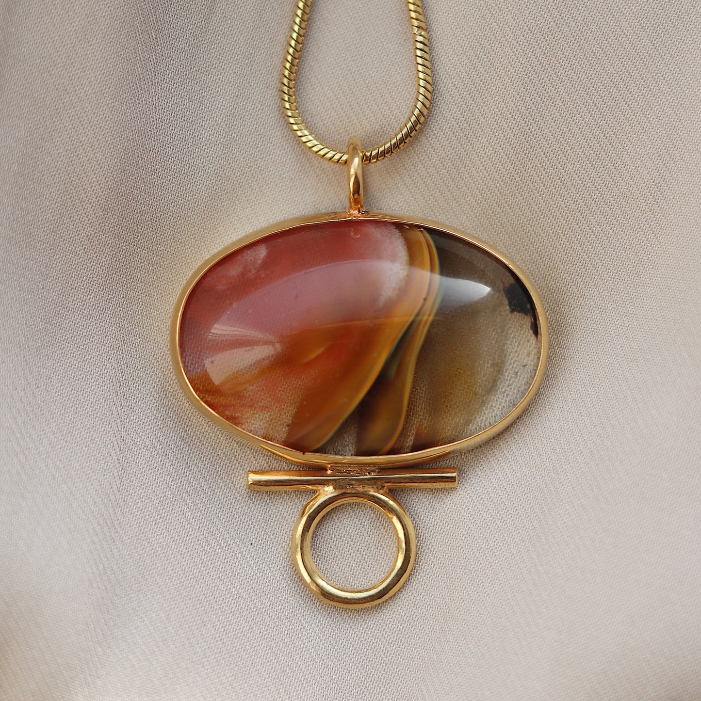 Indah Necklace with Cherry Quartz