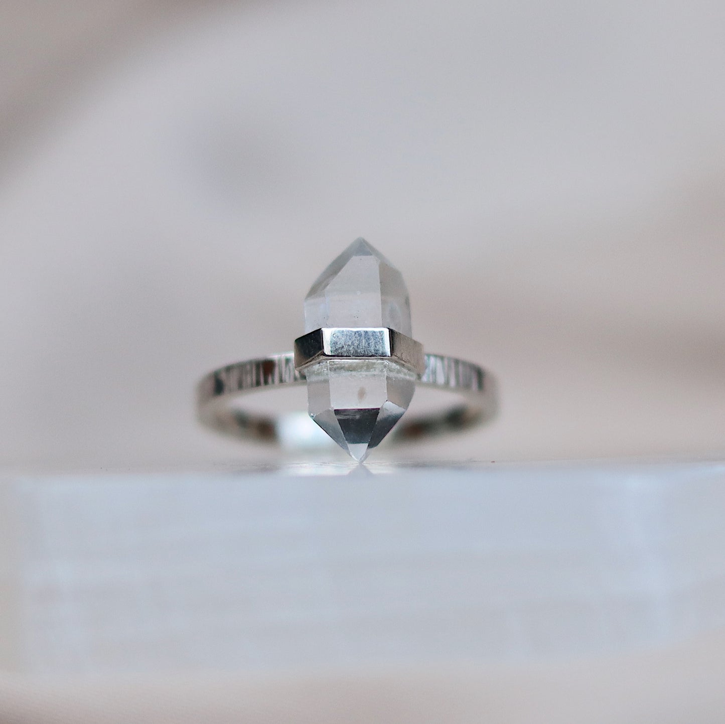 Citlali Ring with Herkimer Diamond