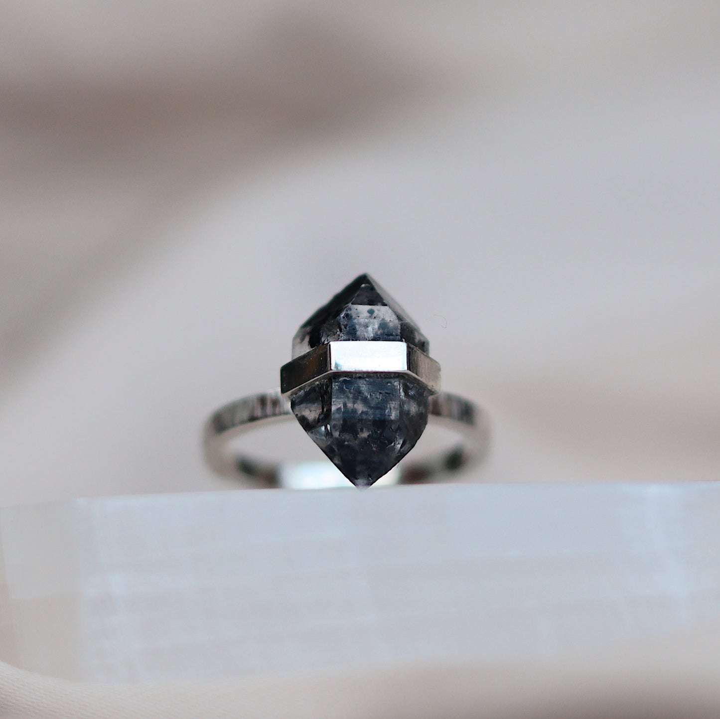 Citlali Ring with Herkimer Diamond