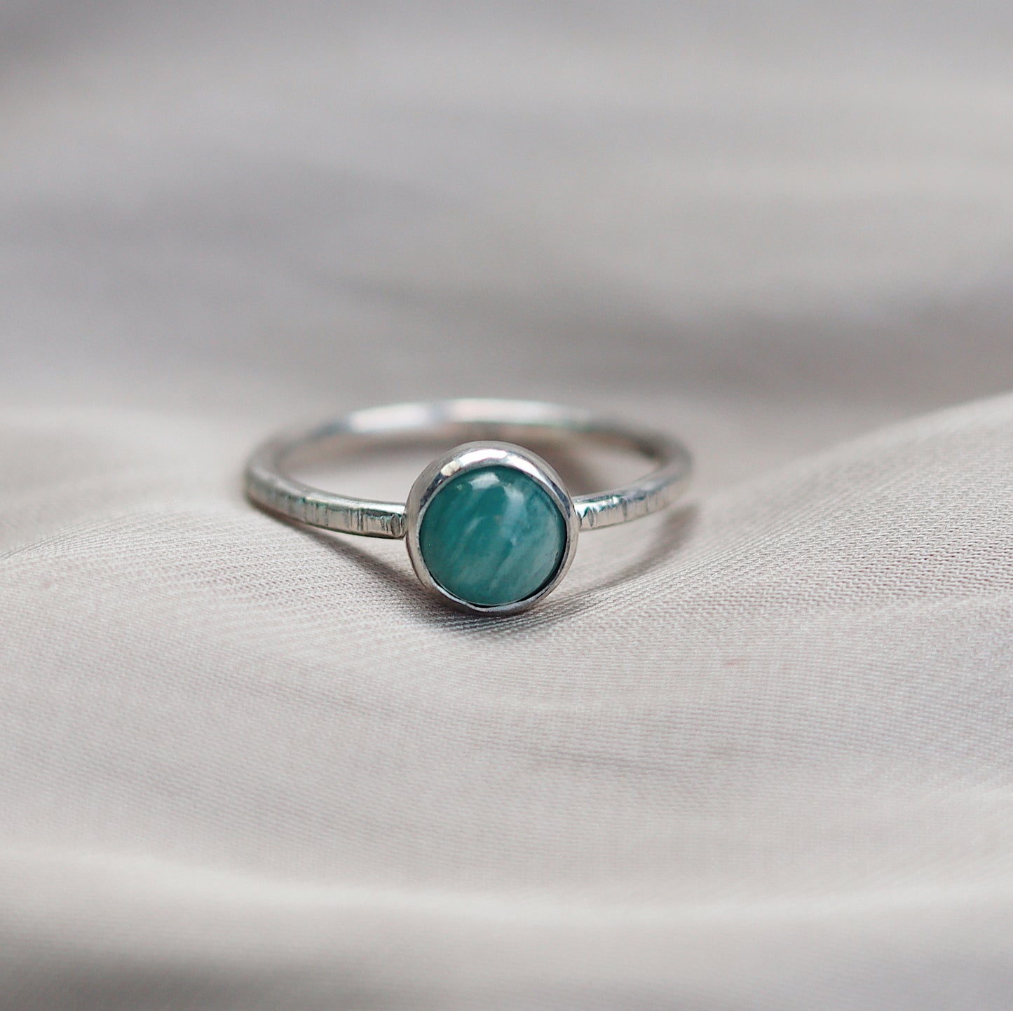 Lunafea Ring with Amazonite