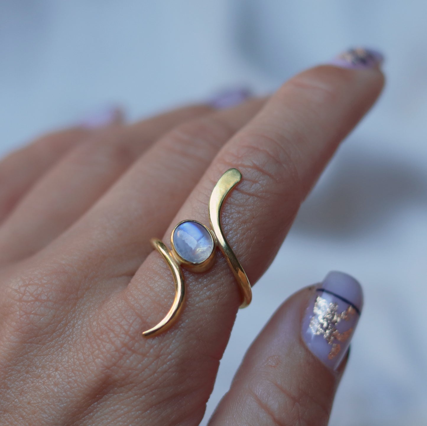 Naaga Ring with Moonstone