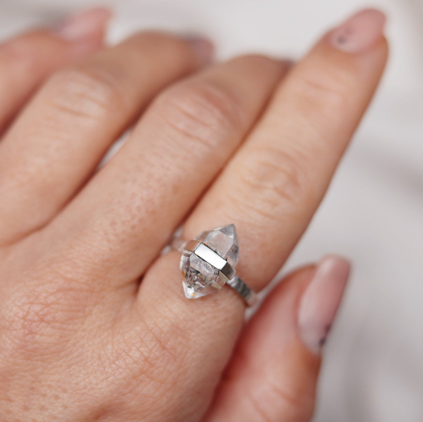 Citlali Ring with Herkimer Diamond