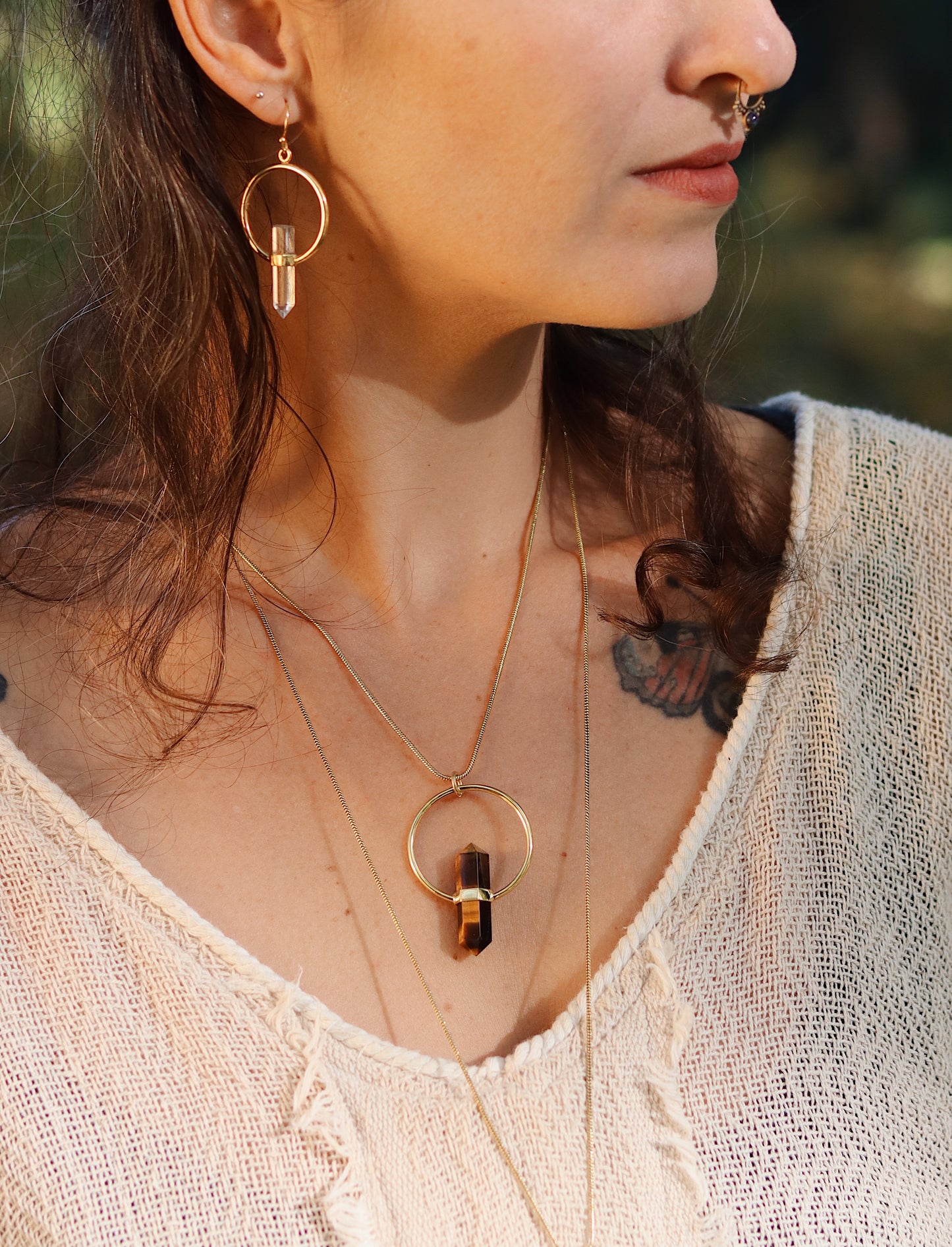 Citlali Necklace with Tiger Eye