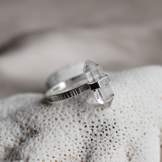 Citlali Ring with Herkimer Diamond