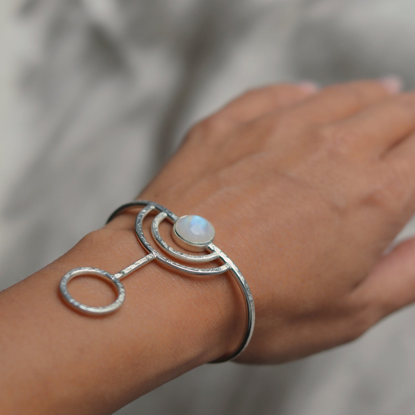 Taurite Cuff with Moonstone