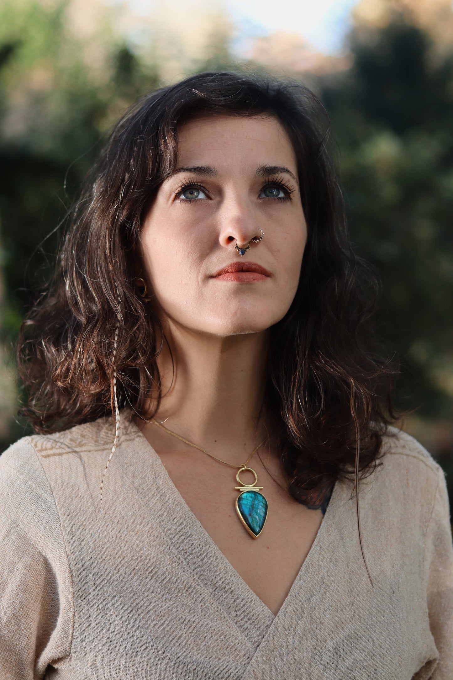 Indah Necklace with Labradorite