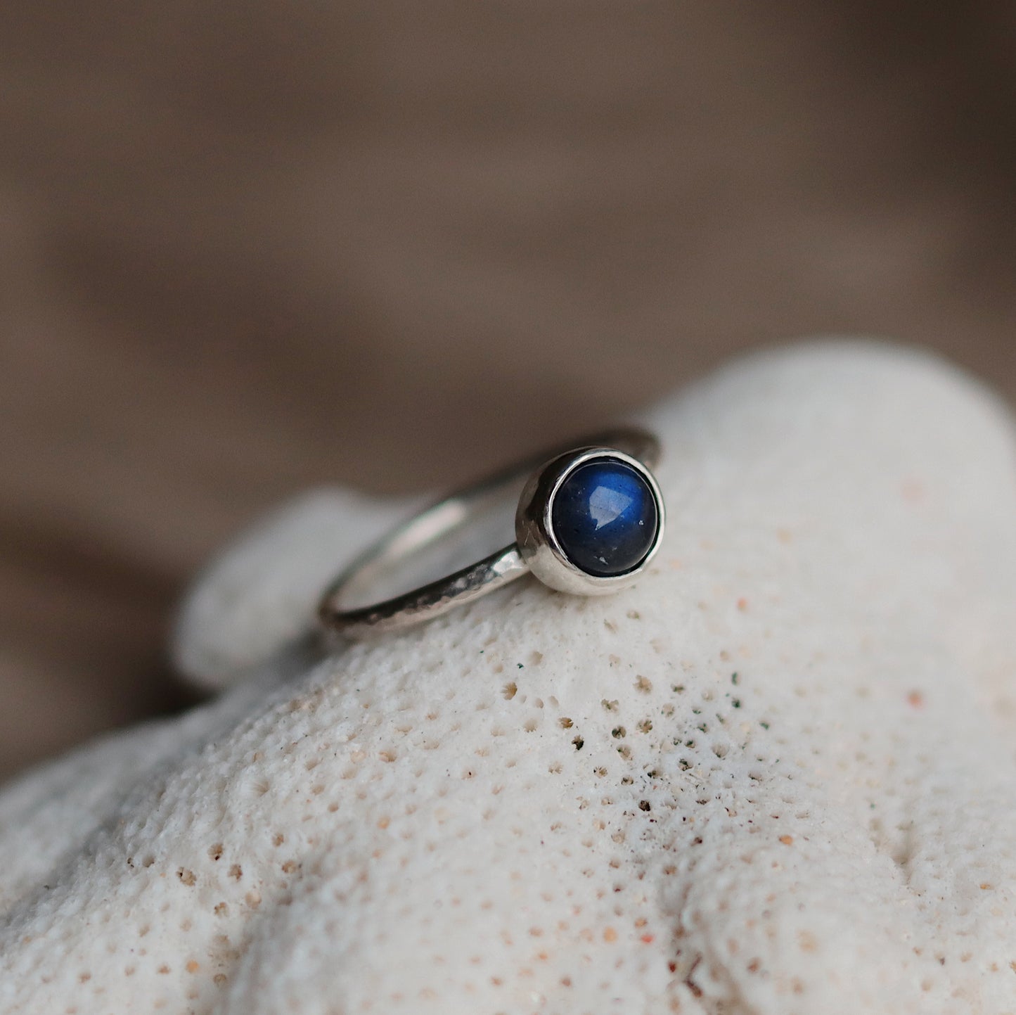 Lunafea Ring with Labradorite