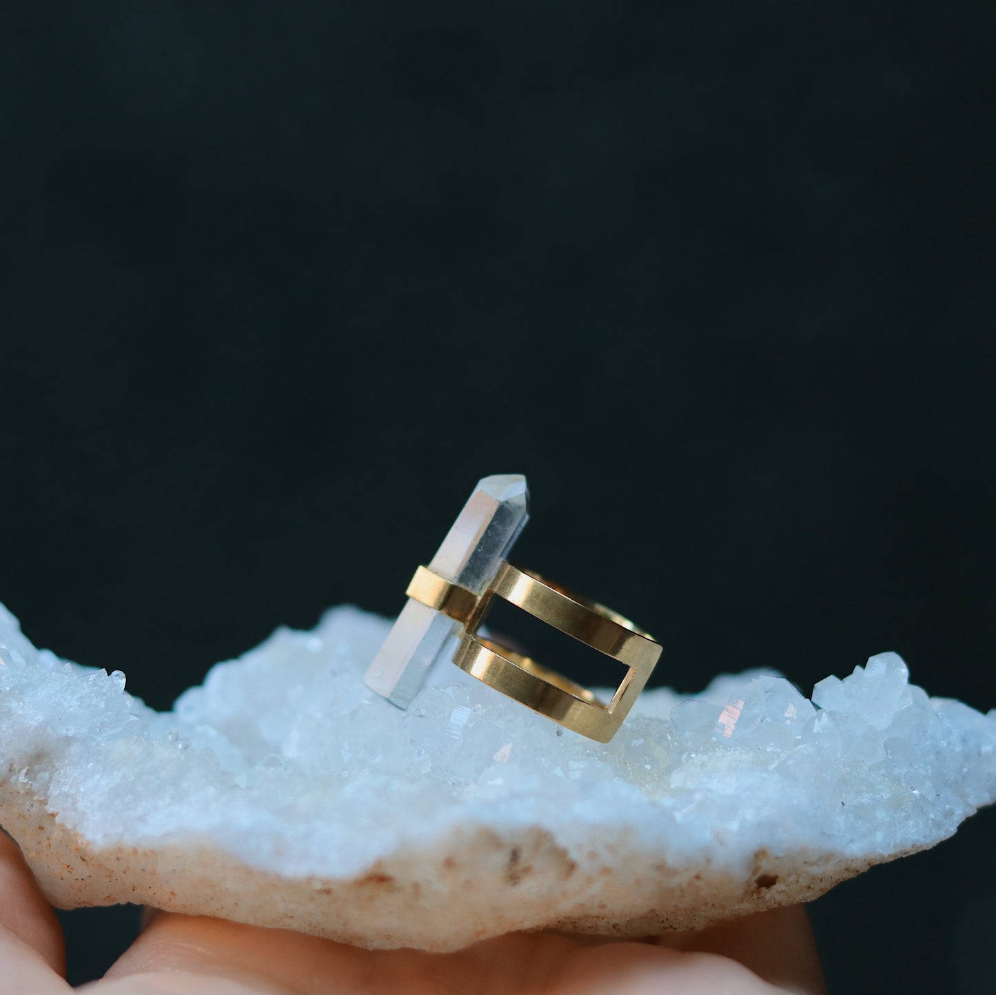 Ishta Ring with Clear Quartz