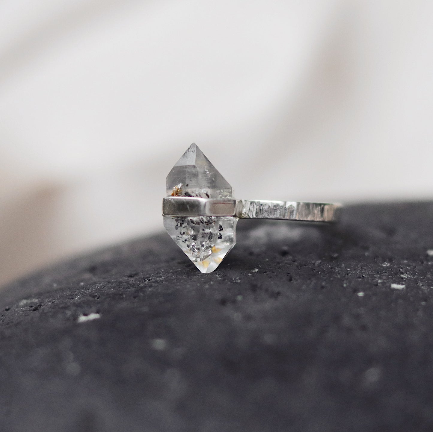 Citlali Ring with Herkimer Diamond