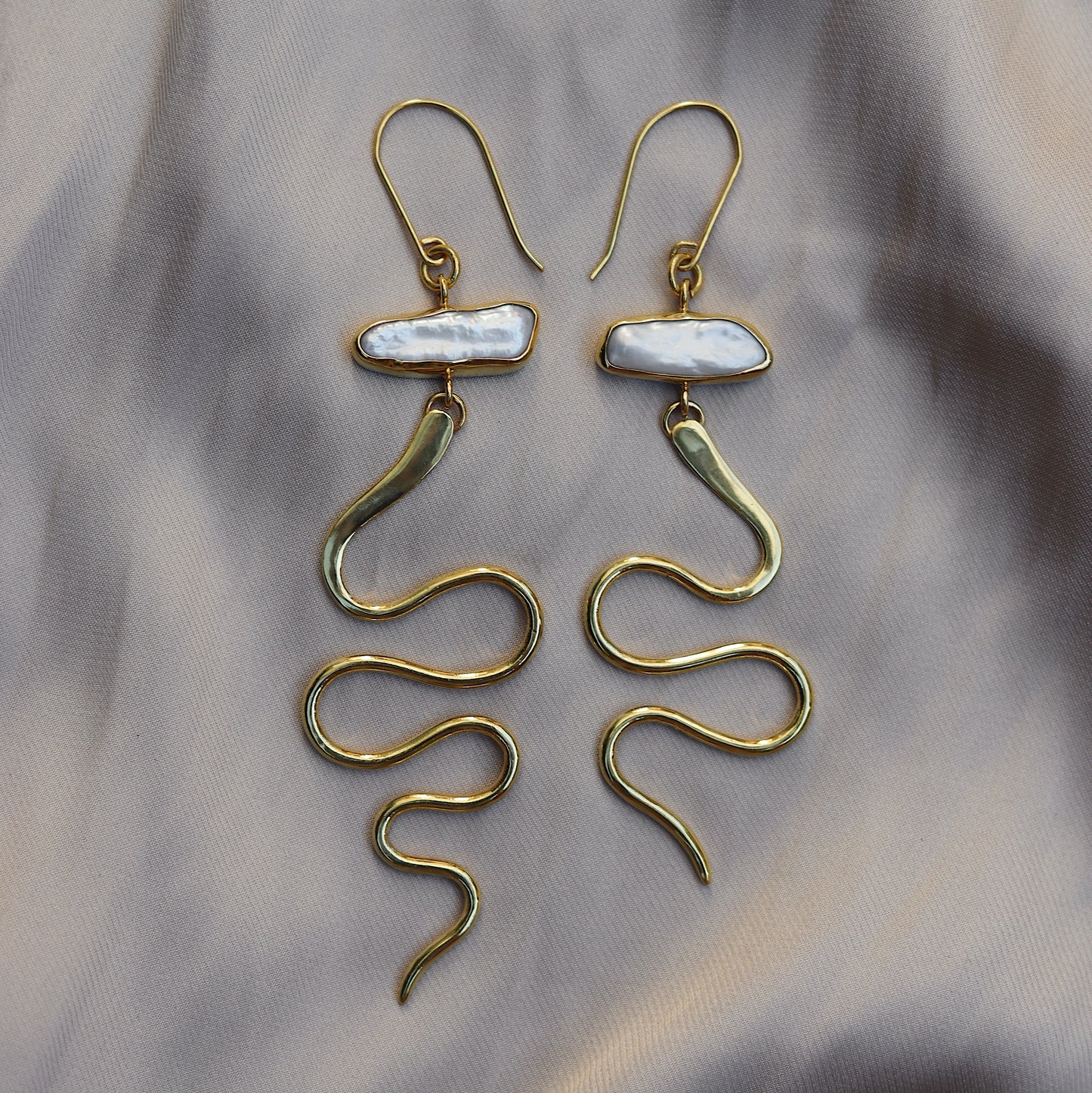 Naaga Earrings with Pearl