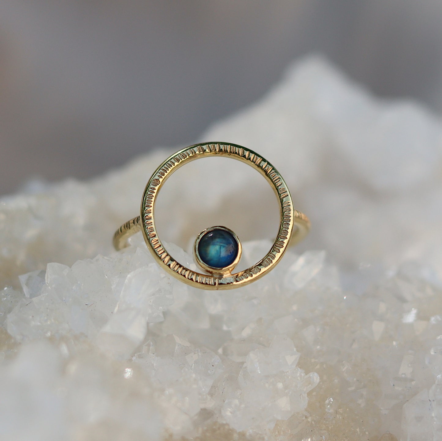 One Ring with Moonstone