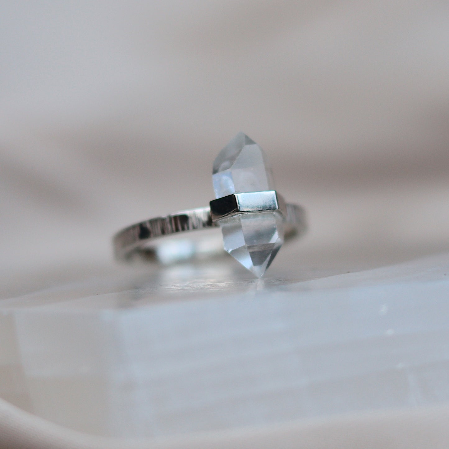 Citlali Ring with Herkimer Diamond