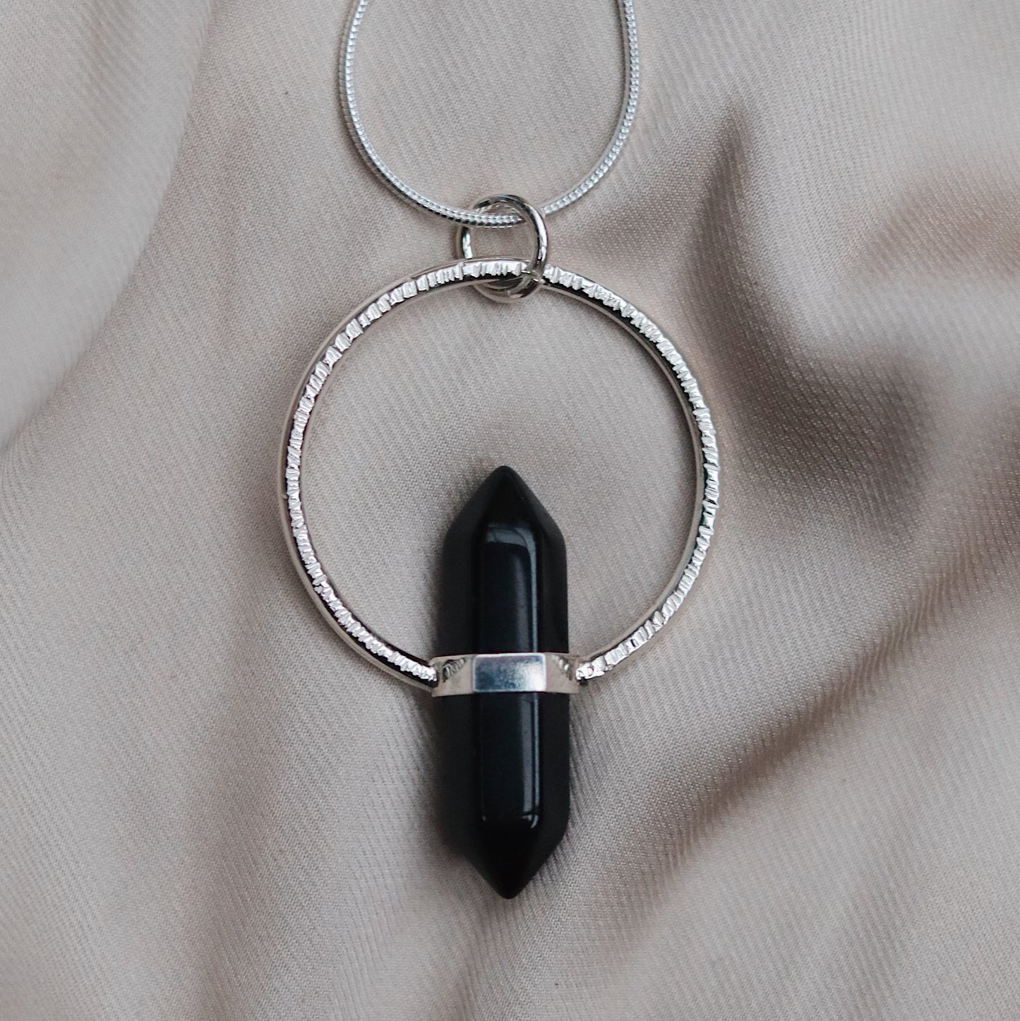 Citlali Necklace with Onyx