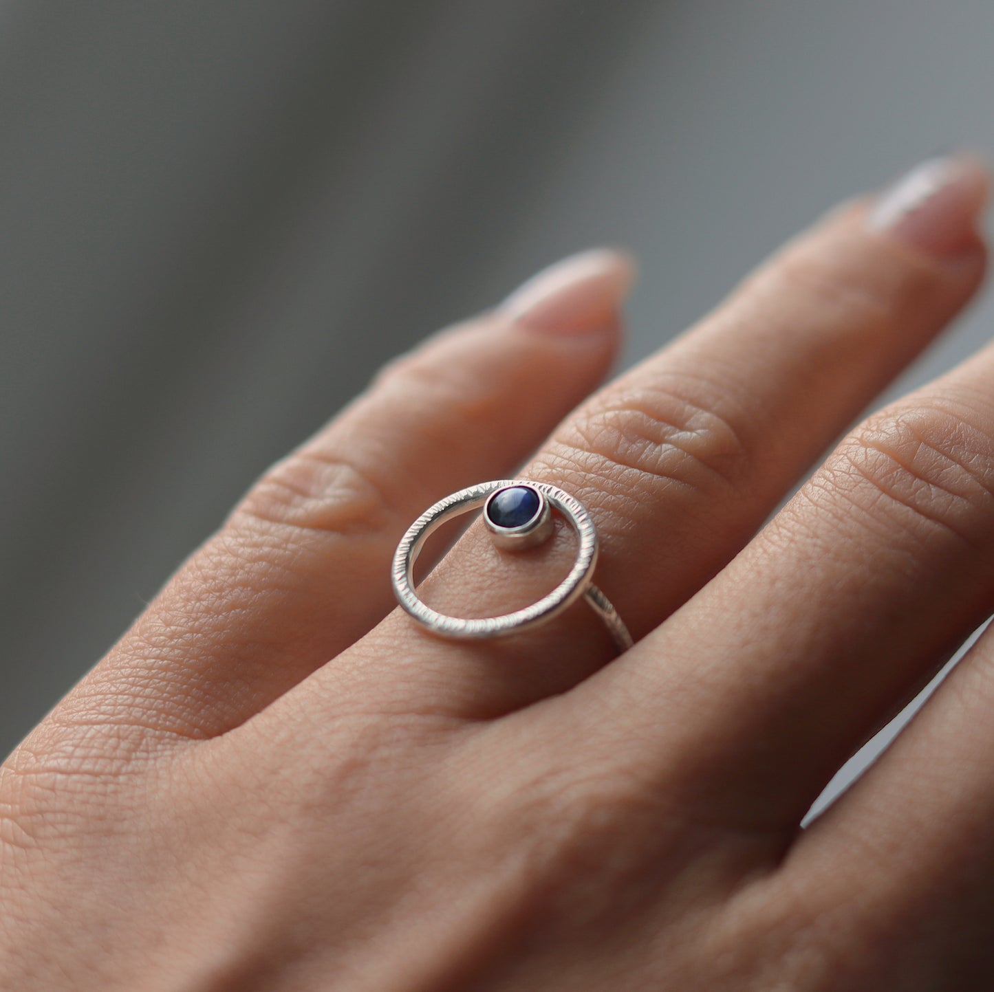 One Ring with Moonstone