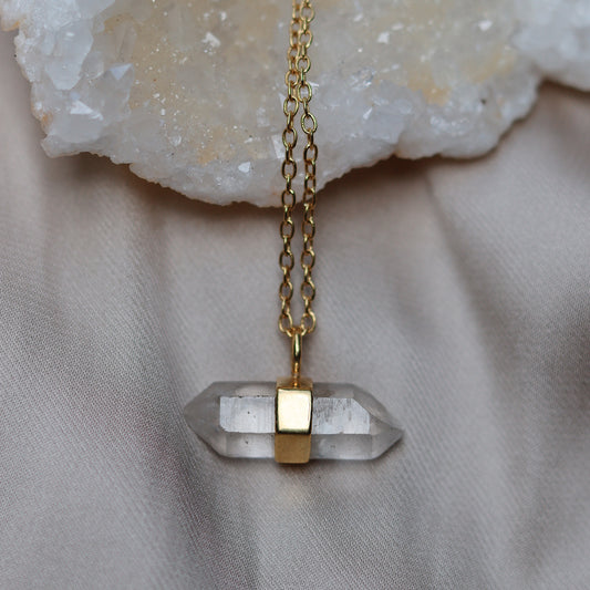 Ila Necklace with Raw Herkimer Diamond