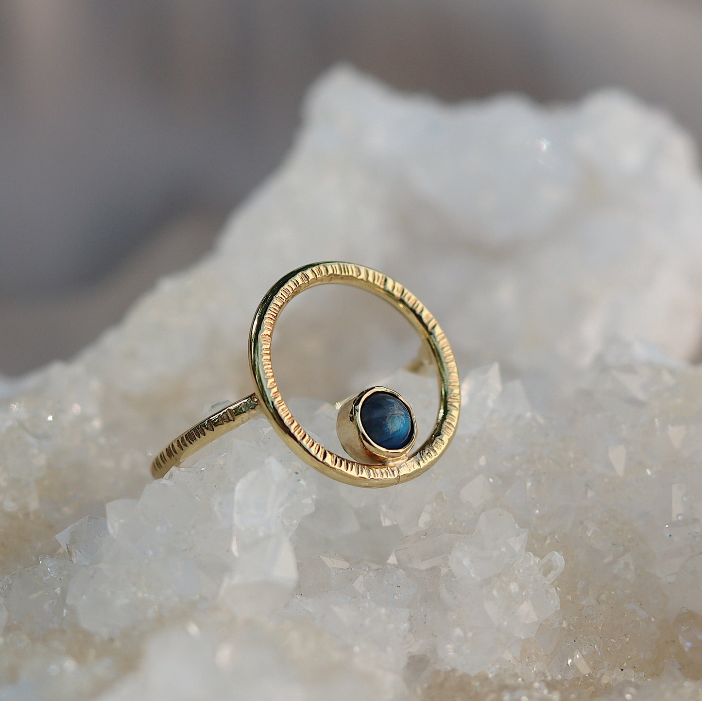 One Ring with Moonstone