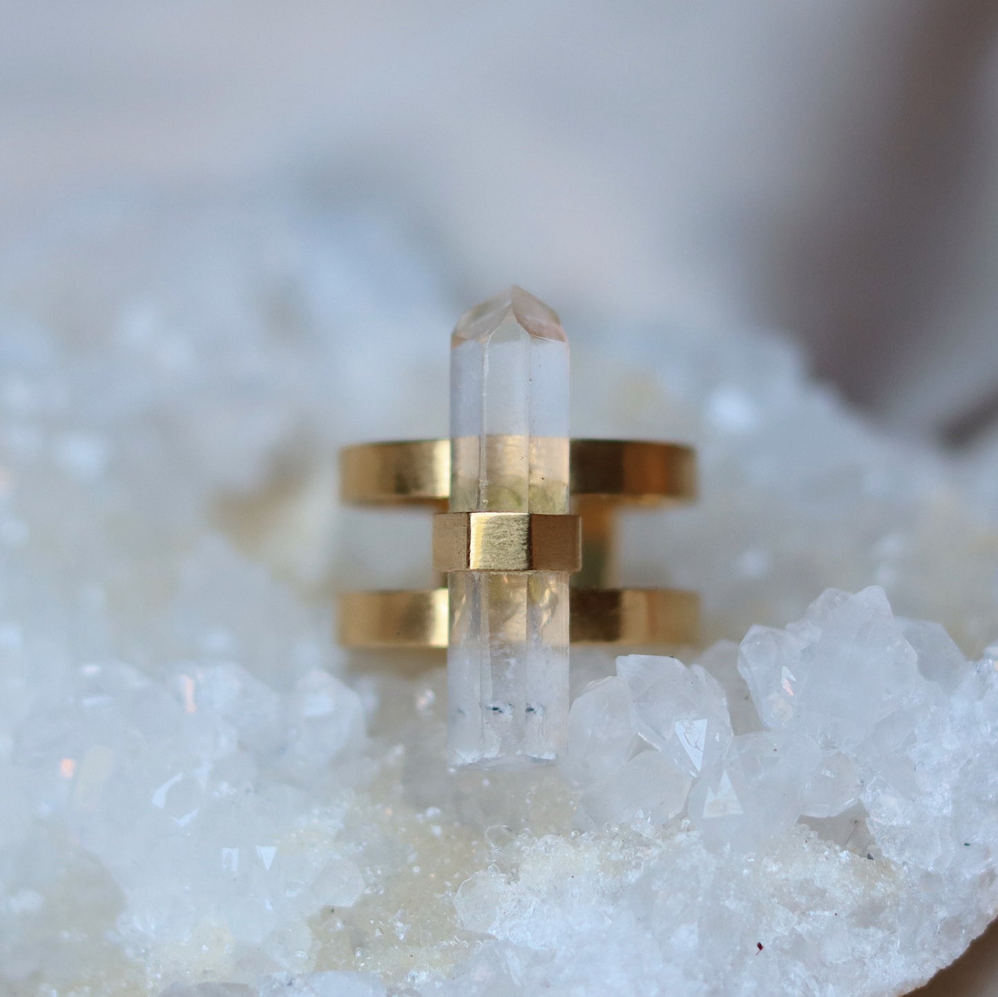 Ishta Ring with Clear Quartz