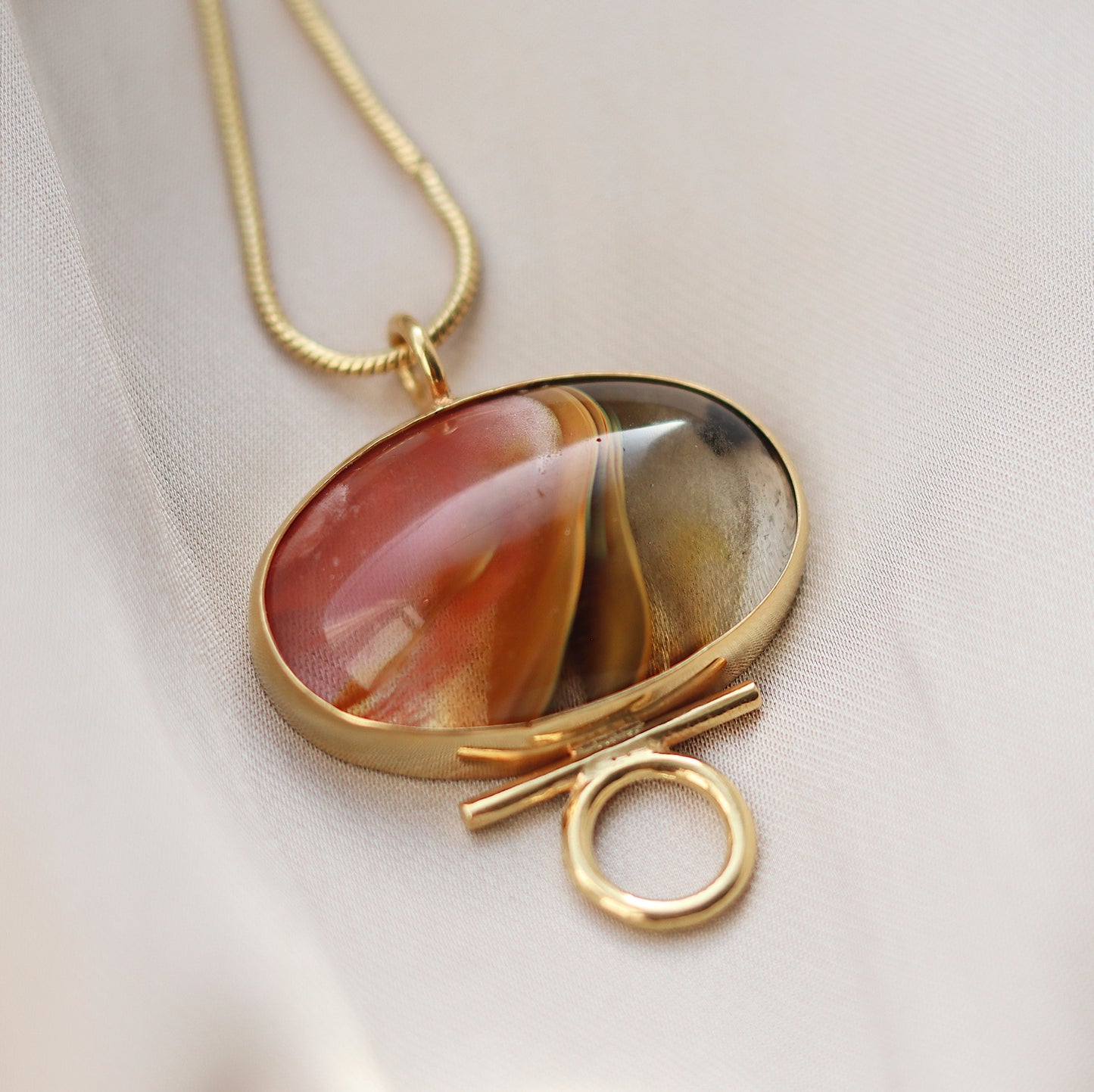 Indah Necklace with Cherry Quartz