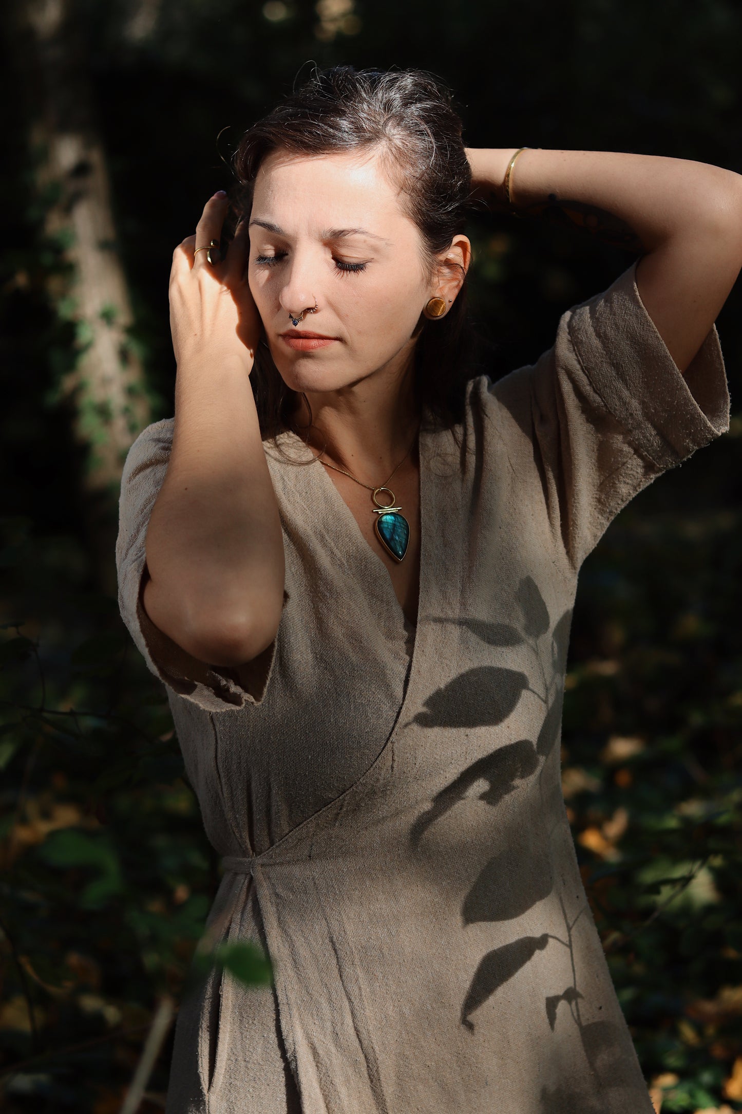 Indah Necklace with Labradorite