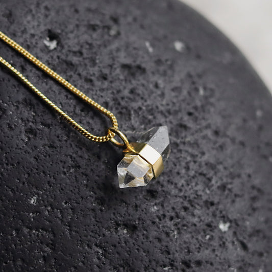 Ila Necklace with Raw Herkimer Diamond