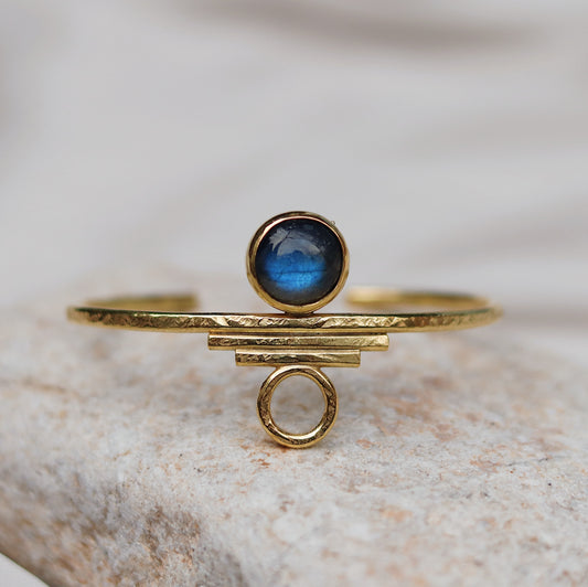 Indah Cuff with Blue Labradorite