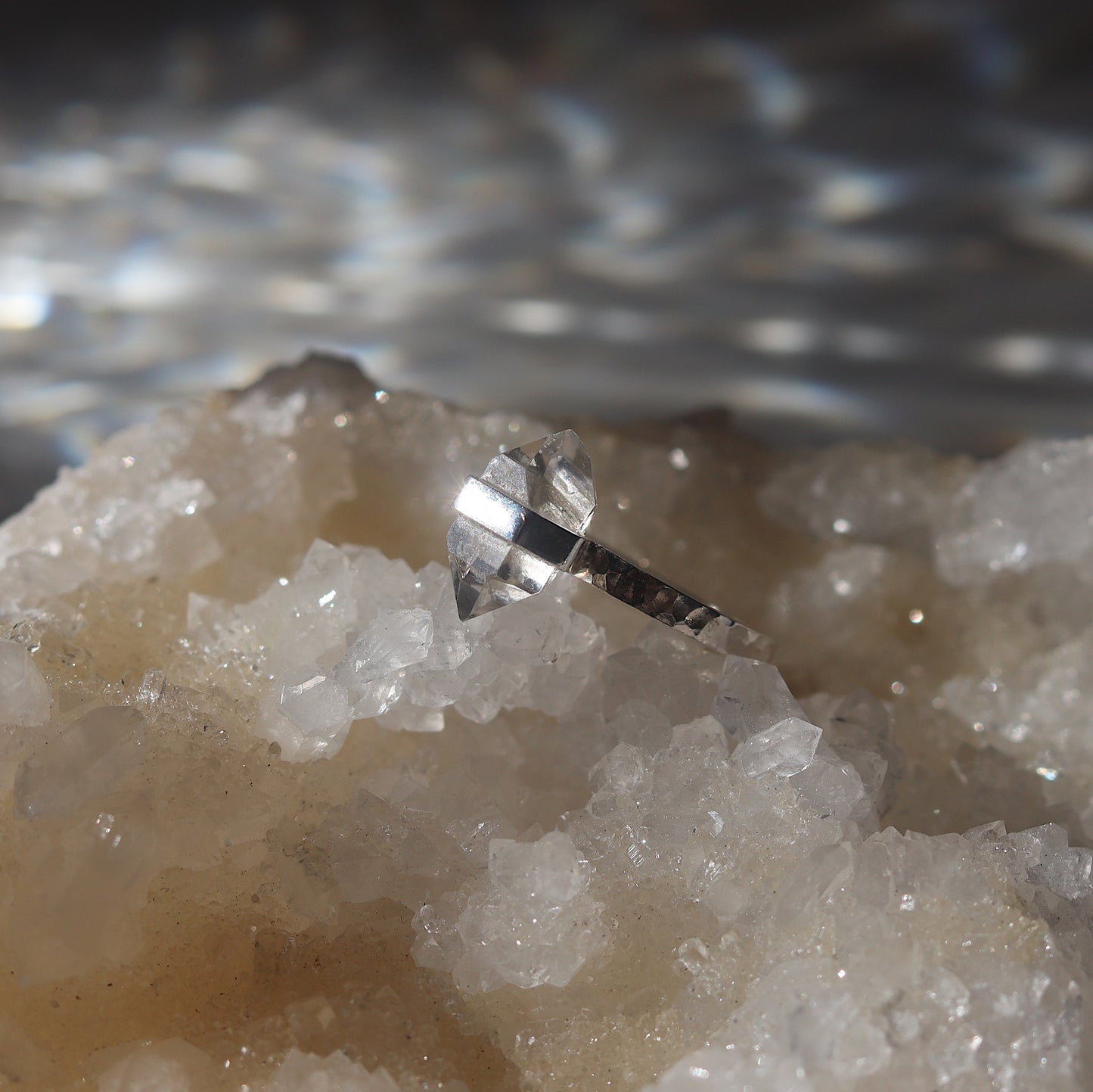 Citlali Ring with Herkimer Diamond