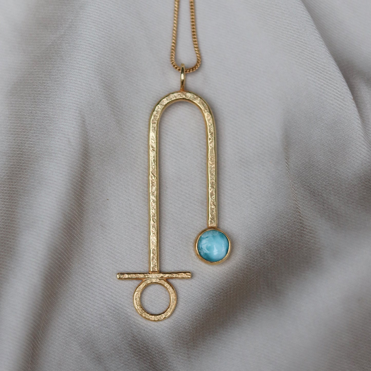 Koena Necklace with Larimar