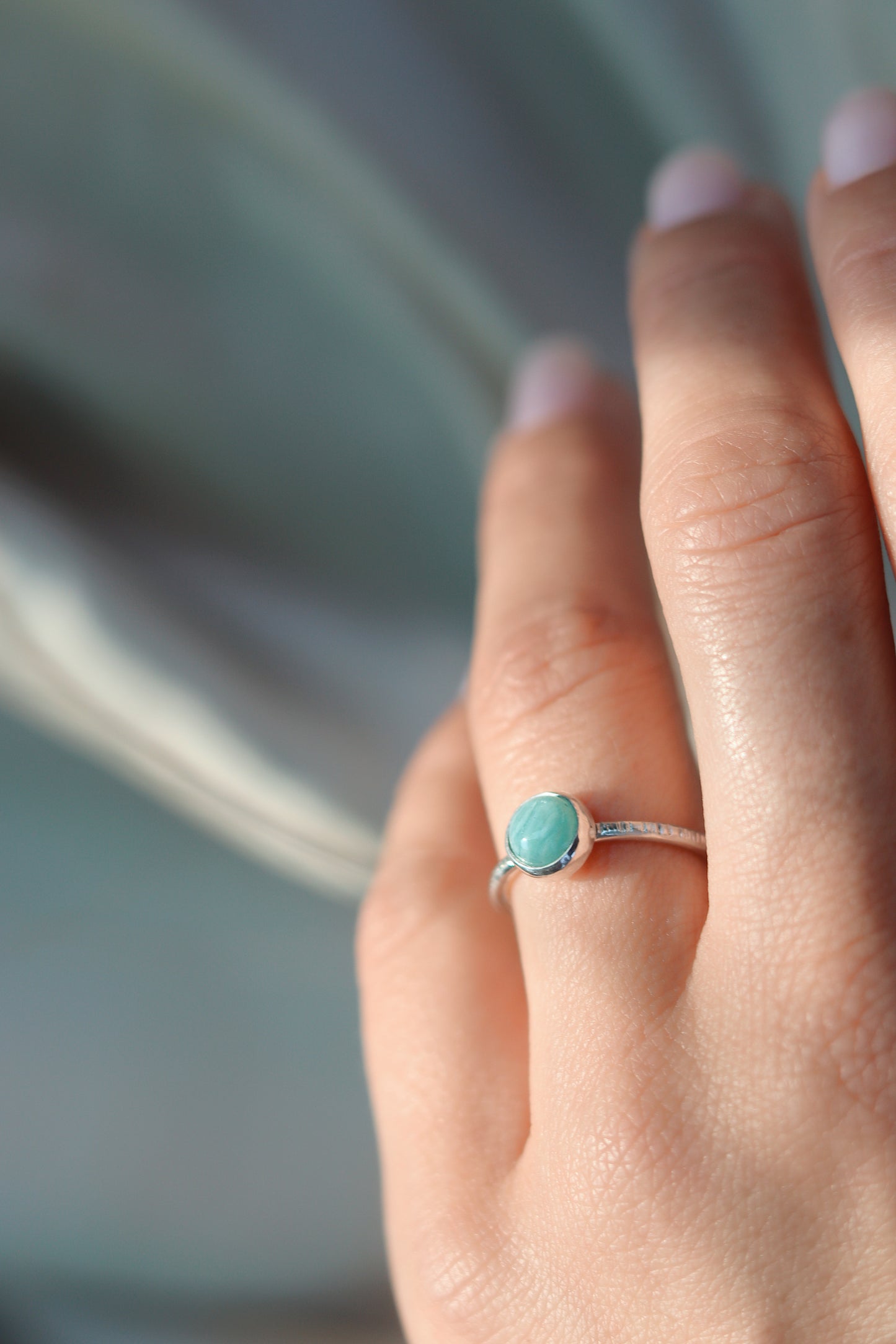 Lunafea Ring with Amazonite