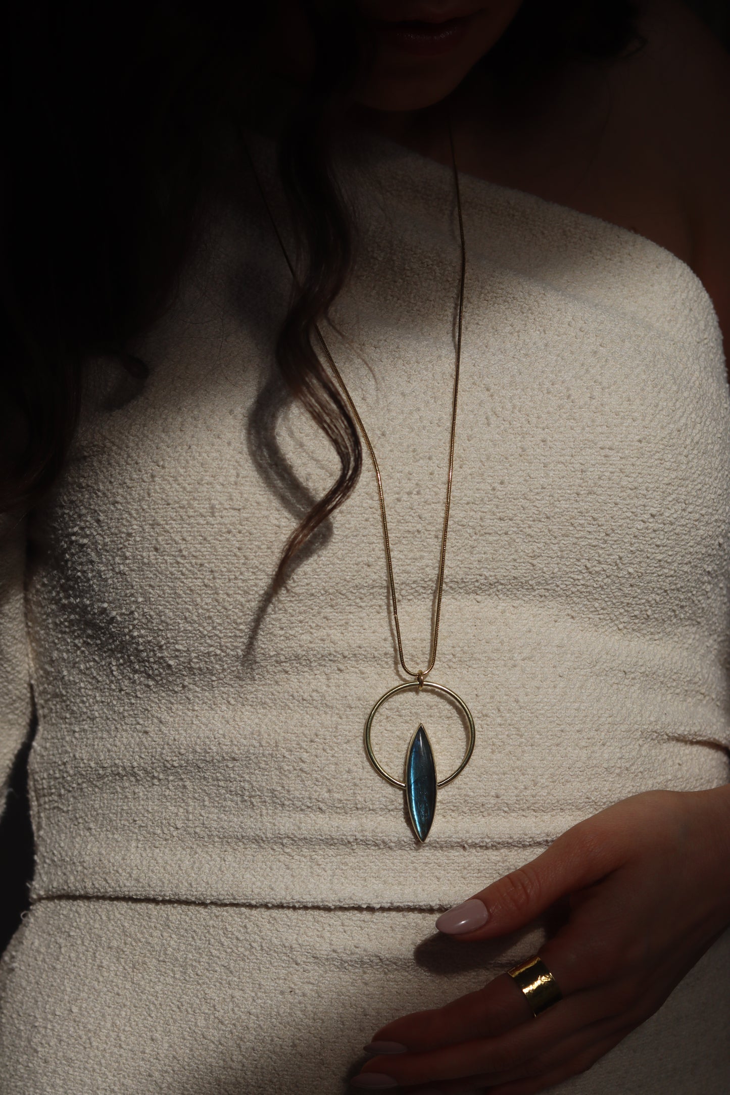 Ava Necklace with Labradorite