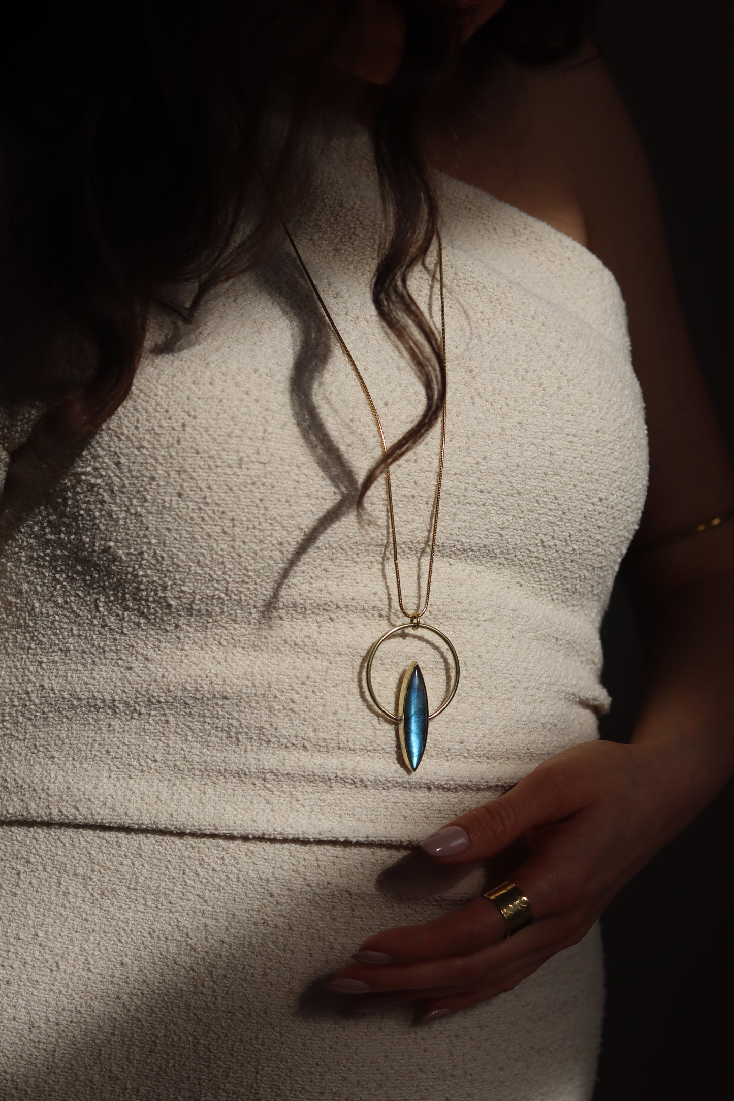 Ava Necklace with Labradorite