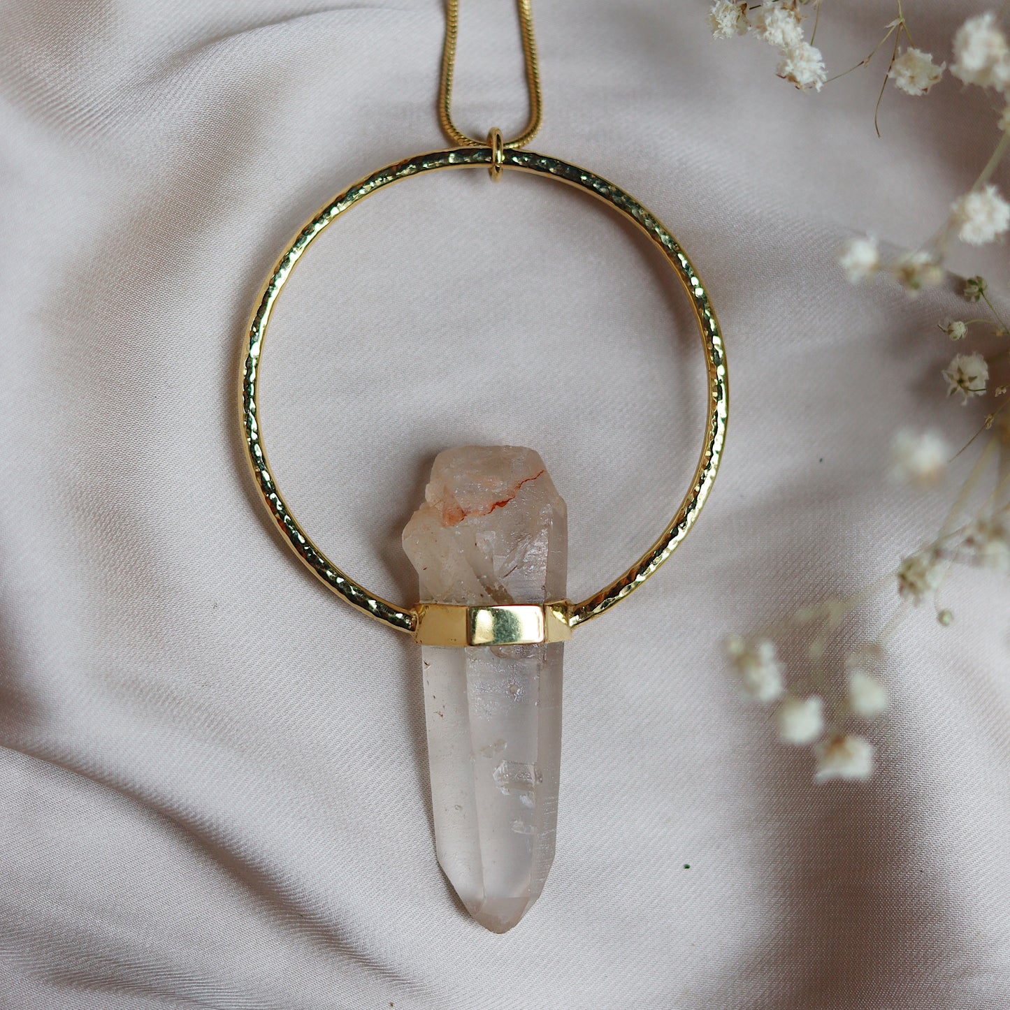 Citlali Necklace with Raw Laserquartz