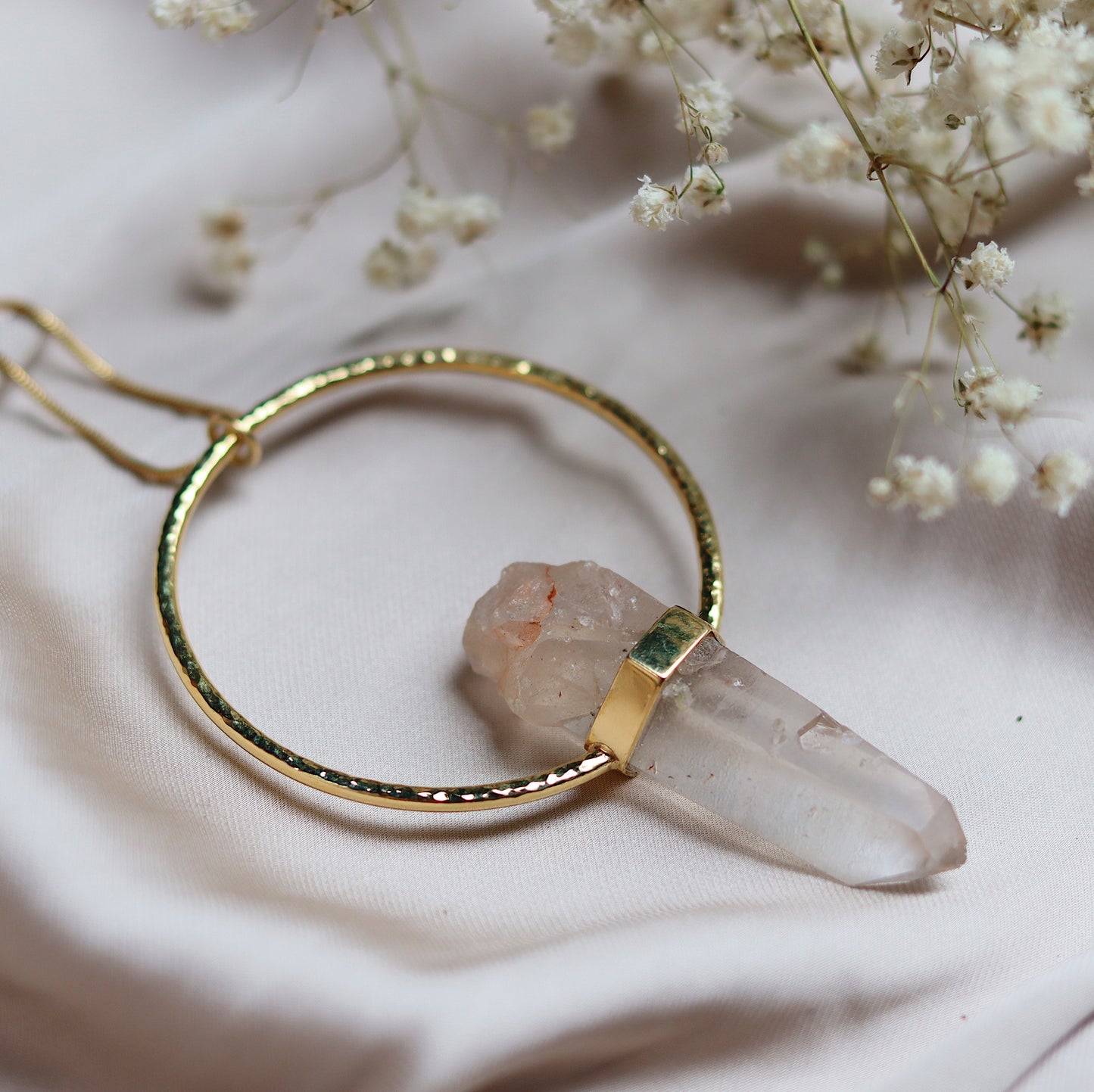 Citlali Necklace with Raw Laserquartz