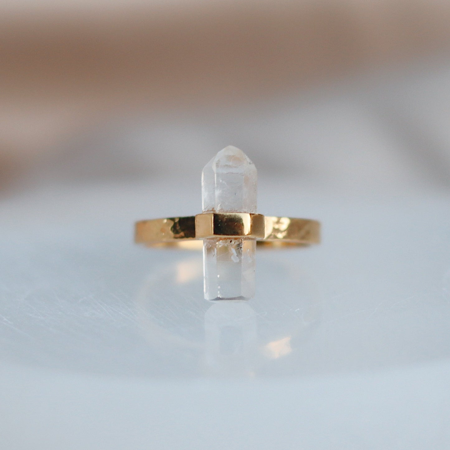 Citlali Ring with Clear Quartz