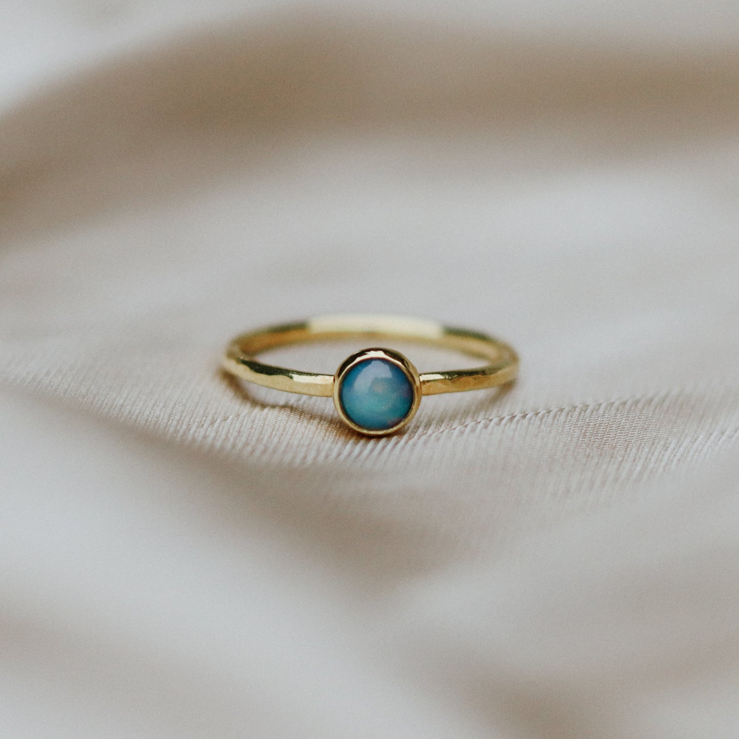 Lunafea Ring with Opal