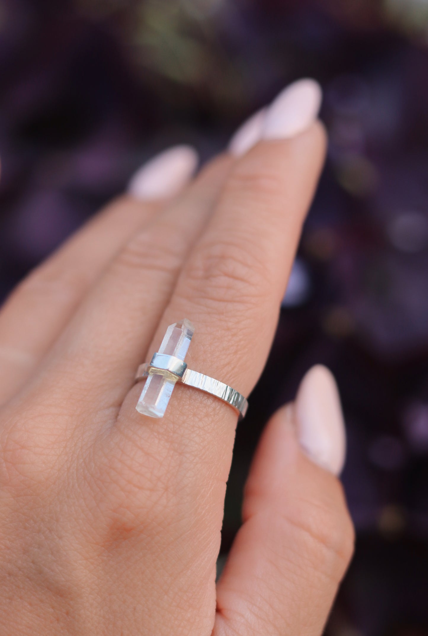 Citlali Ring with Clear Quartz