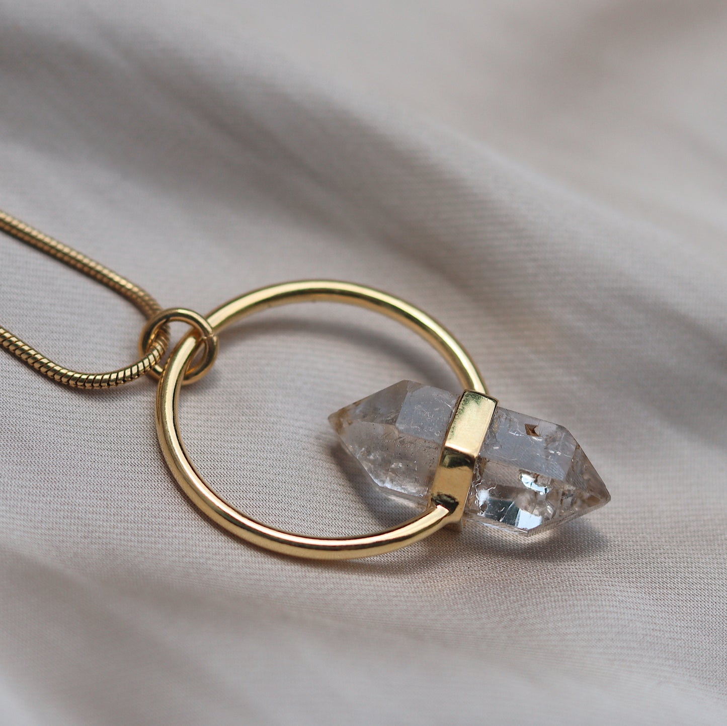 Citlali Necklace with Herkimer Diamond