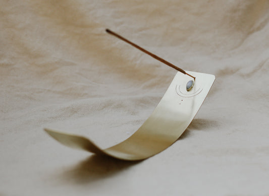 Indah Incense Holder with Moonstone