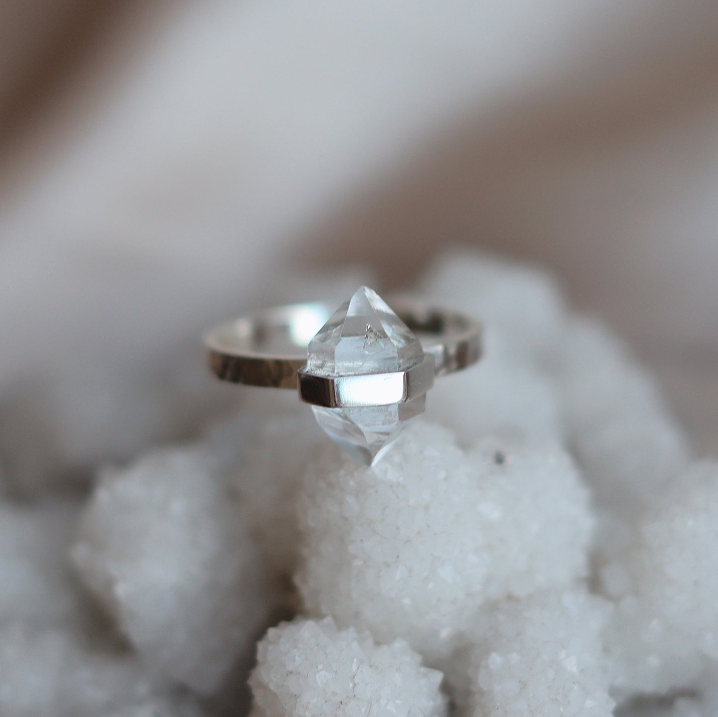 Citlali Ring with Herkimer Diamond