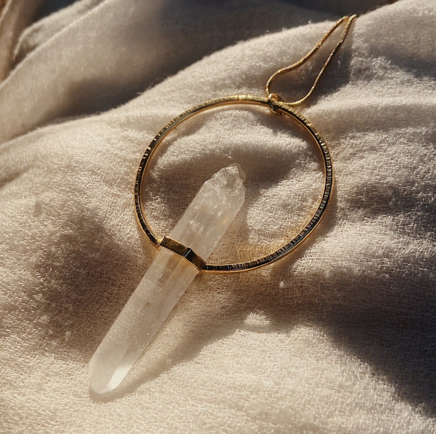 Citlali Necklace with Raw Laserquartz