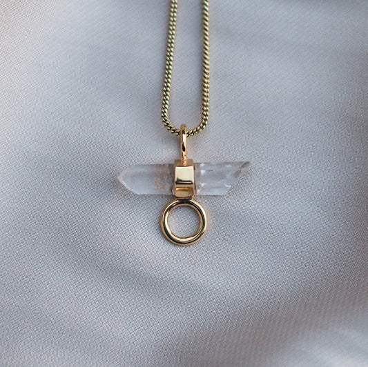 Reia Necklace with Clear Quartz