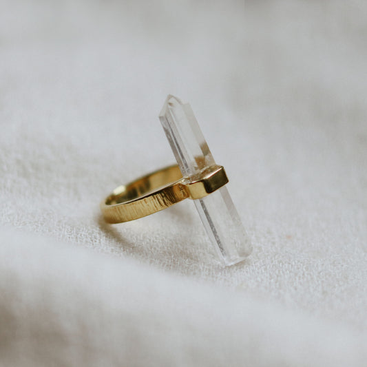 Citlali Ring with Clear Quartz