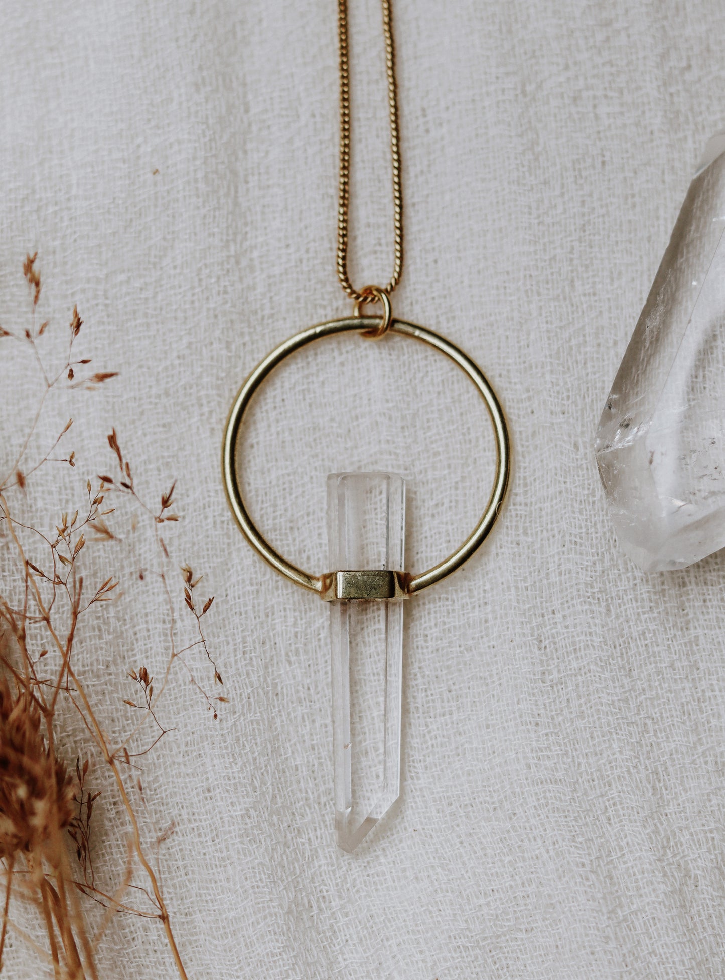 Citlali Necklace with Clear Quartz