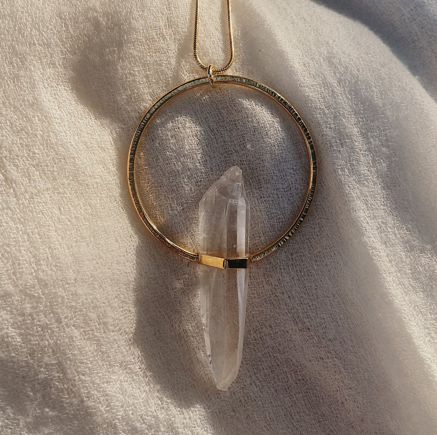 Citlali Necklace with Raw Laserquartz